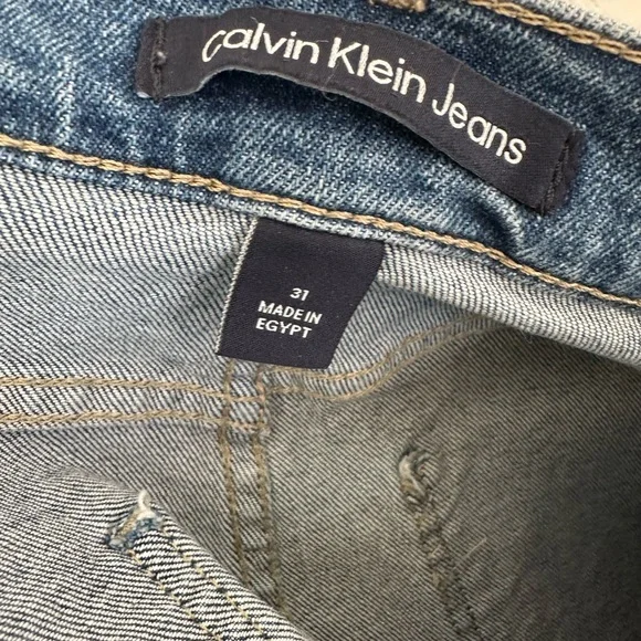 Calvin Klein Blue Denim Skirt - Picture 5 of 5